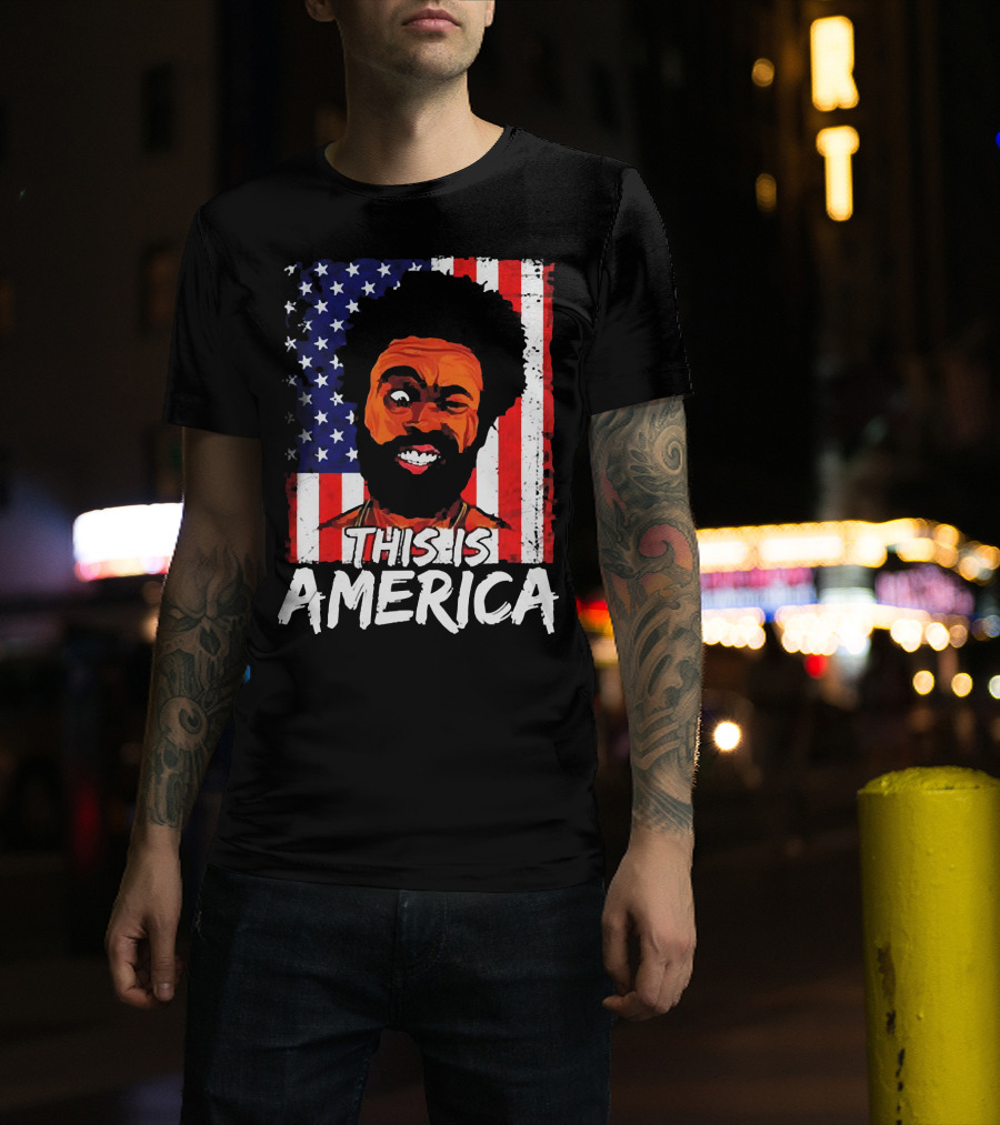 This Is America USA Flag Childish Gambino T-Shirt