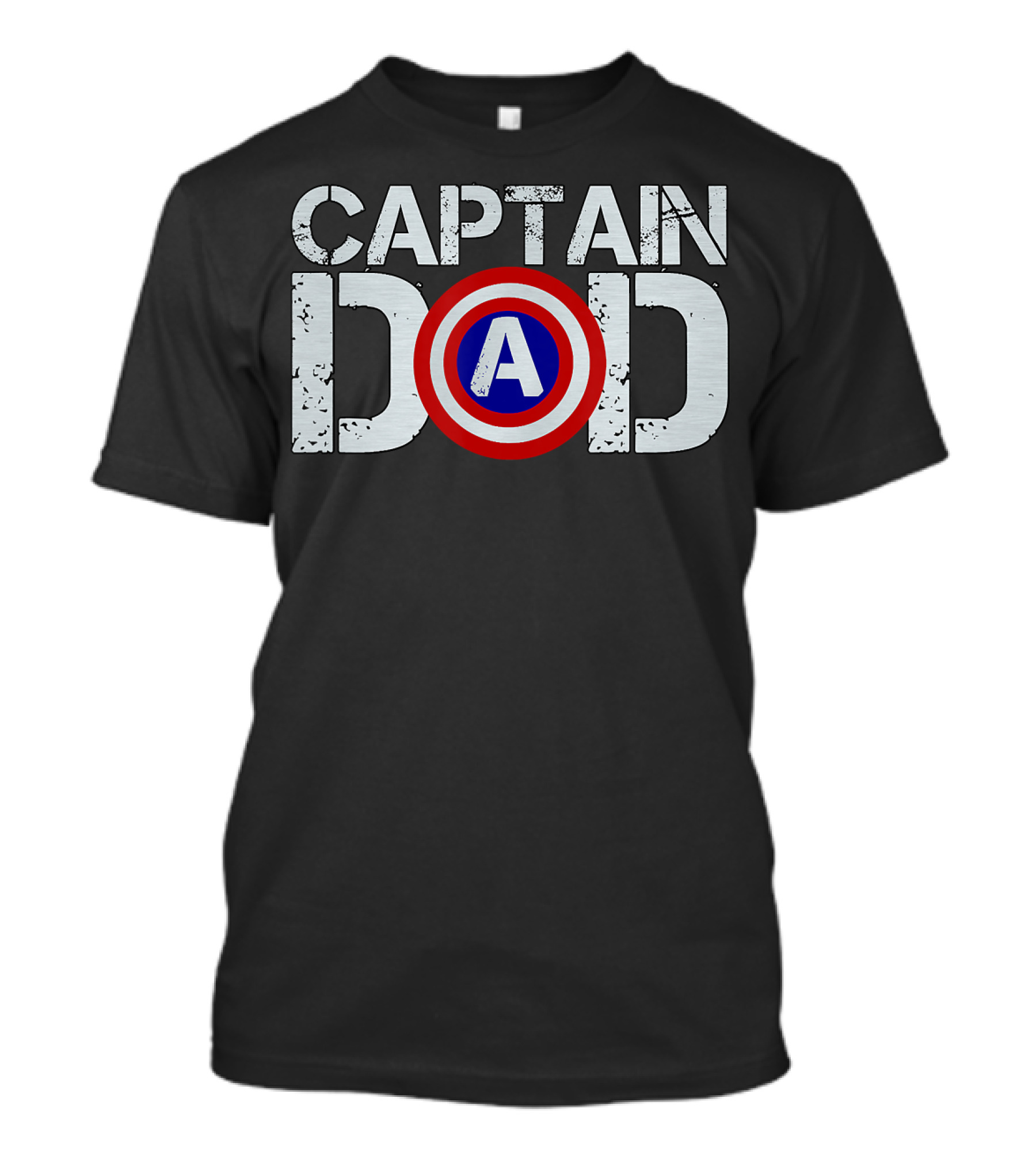 Captain Dad Superhero Christmas Birthday Mens T-Shirt