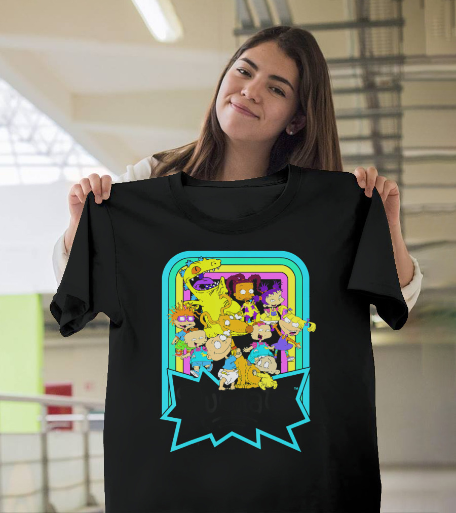 Rugrats Neon Rainbow Reptar Friends Nickelodeon T-Shirt