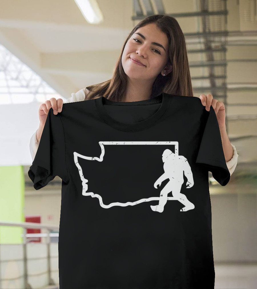 Washington State PNW Bigfoot Sasquatch T-Shirt