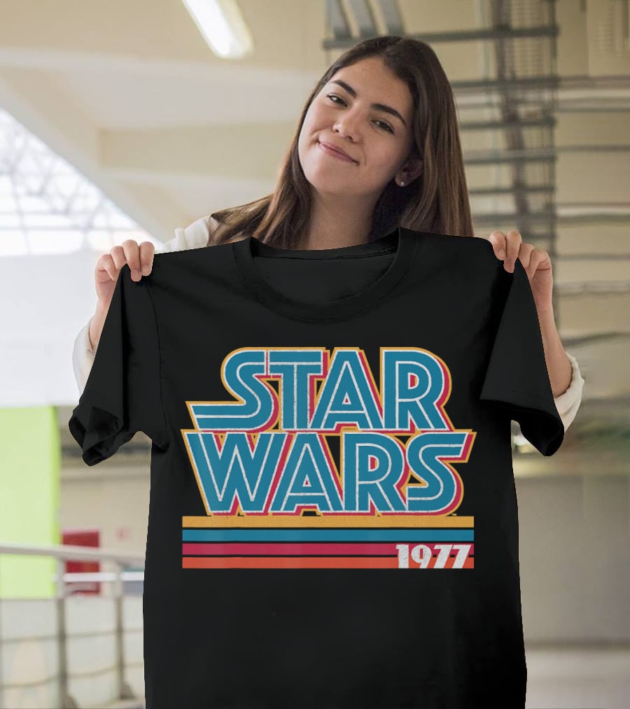 Star Wars 1977 Retro Striped T-Shirt