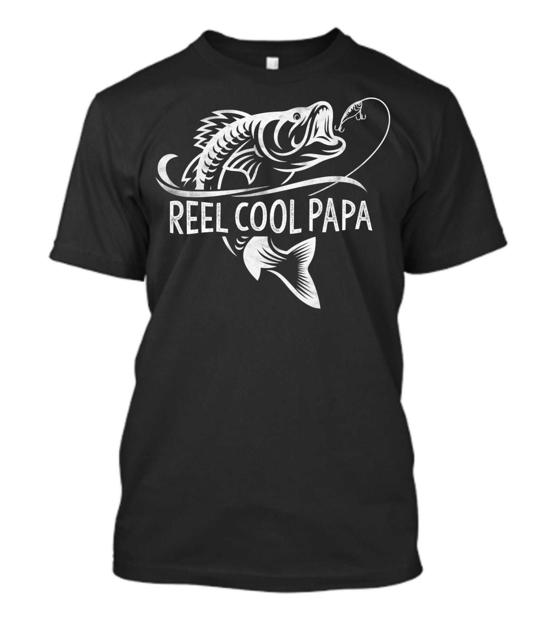 Reel Cool Papa Fishing Dad Father's Day Fisherman Fish T-Shirt