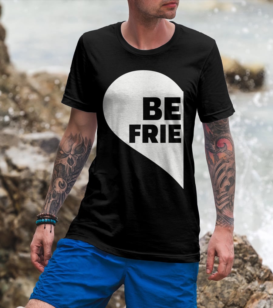 BE FRIE Best Friends Half Left Heart T-Shirt