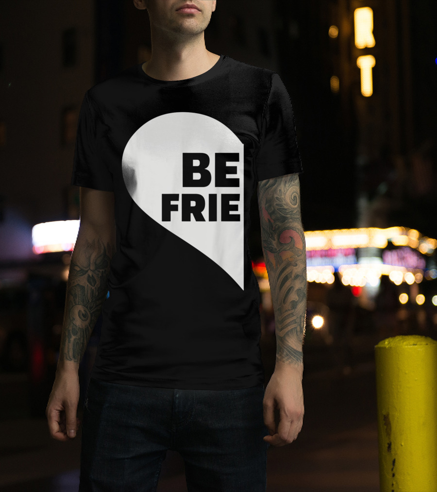 BE FRIE Best Friends Half Left Heart T-Shirt