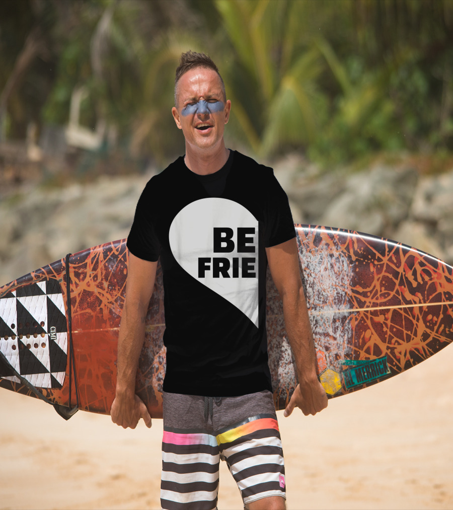 BE FRIE Best Friends Half Left Heart T-Shirt