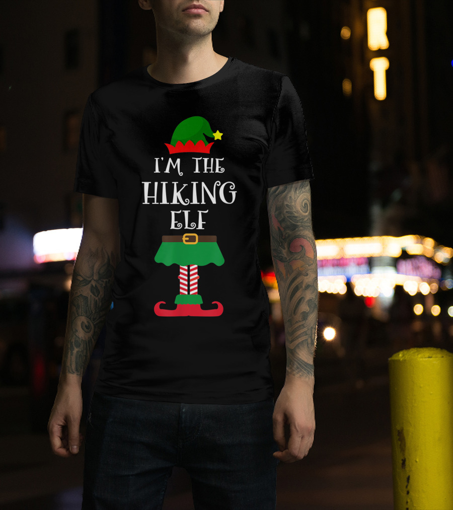 I'm The Hiking Elf Christmas T-Shirt