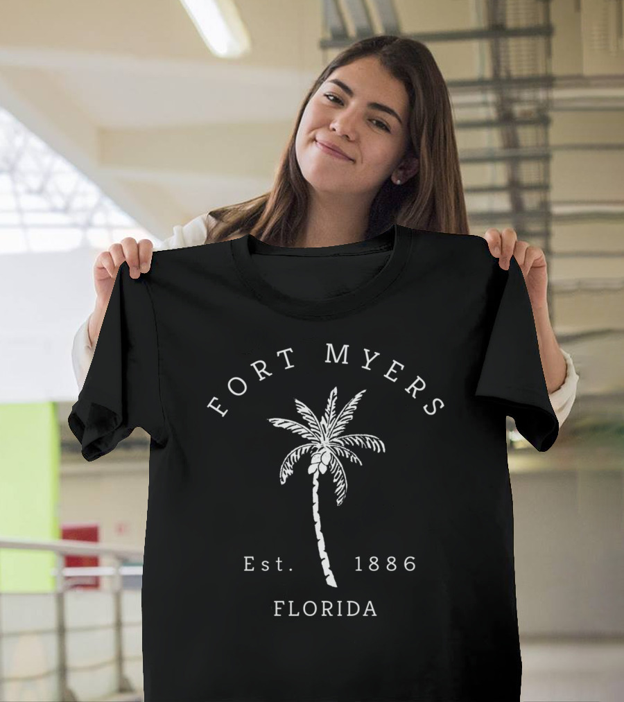 Fort Myers Florida Est. 1886 Palm Tree Retro Cool Original T-Shirt