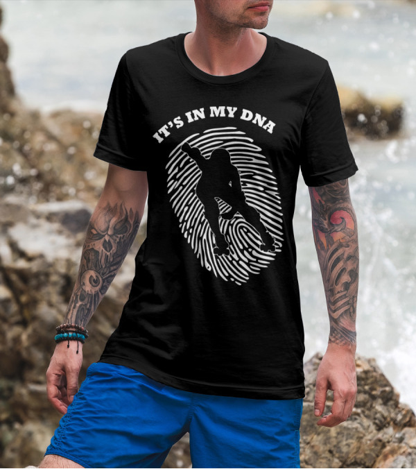 It's In My DNA Roller Derby Fingerprint Player T-Shirt