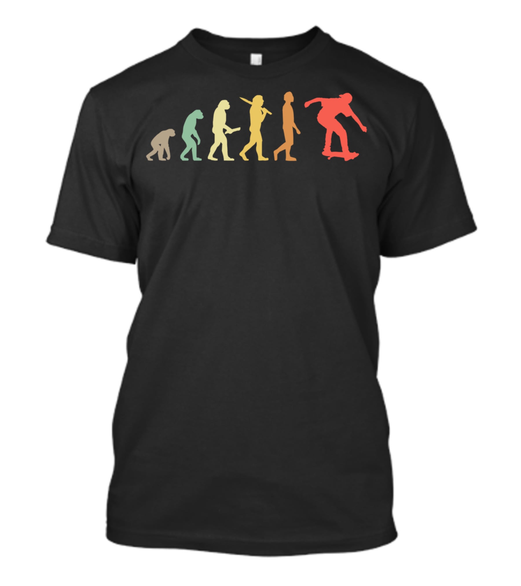 Skating Evolution Retro For Skaters Evolution Stages Skater Evolution T-Shirt