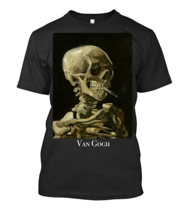 Rockstar Van Gogh Skull Smoking Art Collection T-Shirt