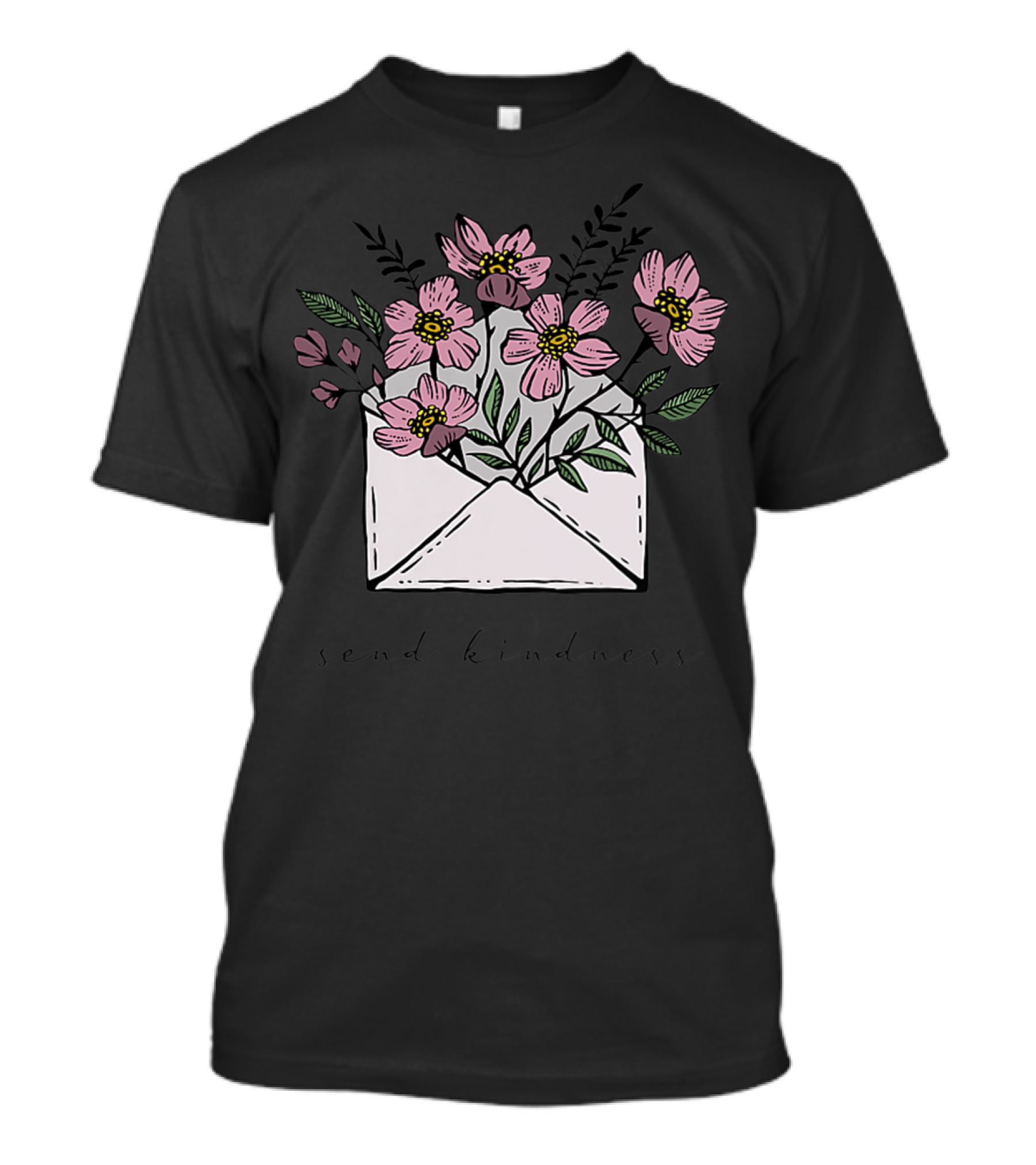 Send Kindness Envelope With Vintage Floral T-Shirt
