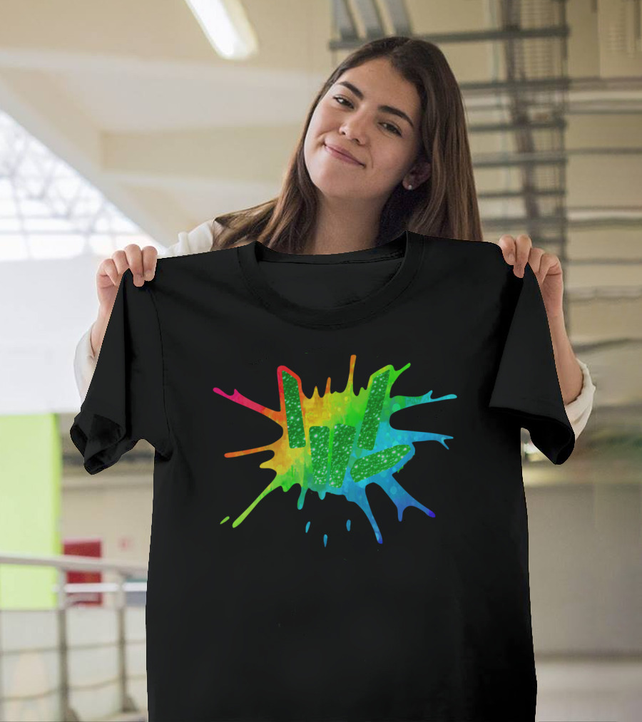 Love Youth And Beautiful Rainbow Paint Splash T-Shirt