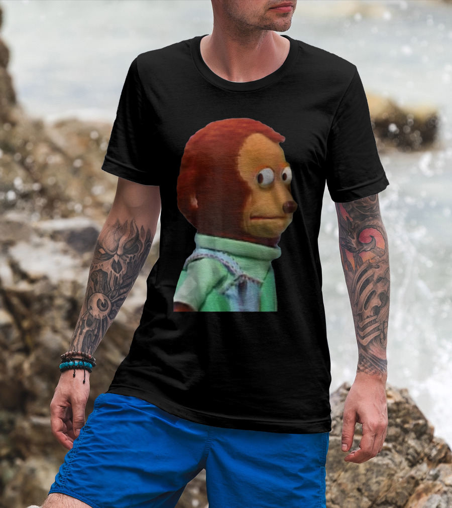 Solo Awkward Look Monkey Puppet Meme Expression T-Shirt