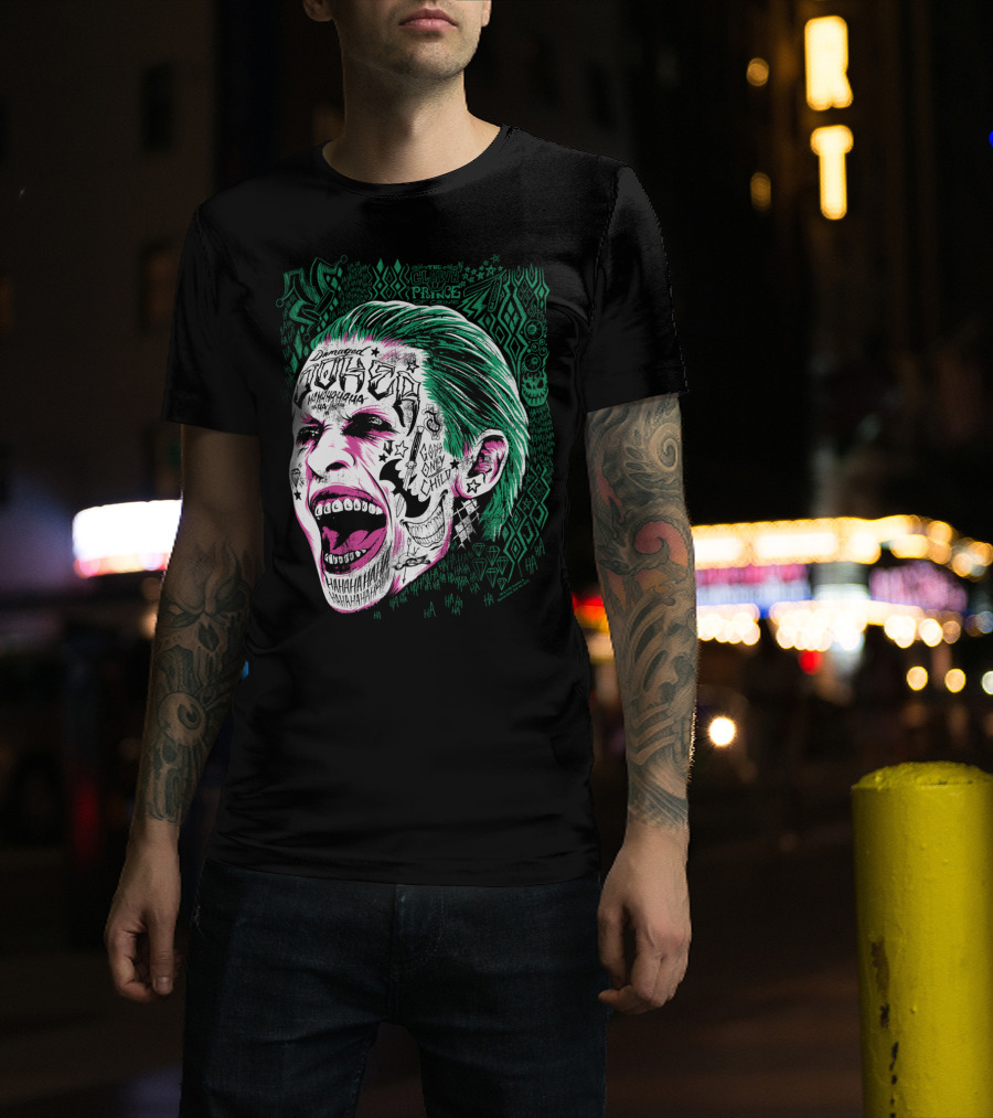 Suicide Squad Joker Damaged Clown Prince Gang Only Child Hahahaha T-Shirt