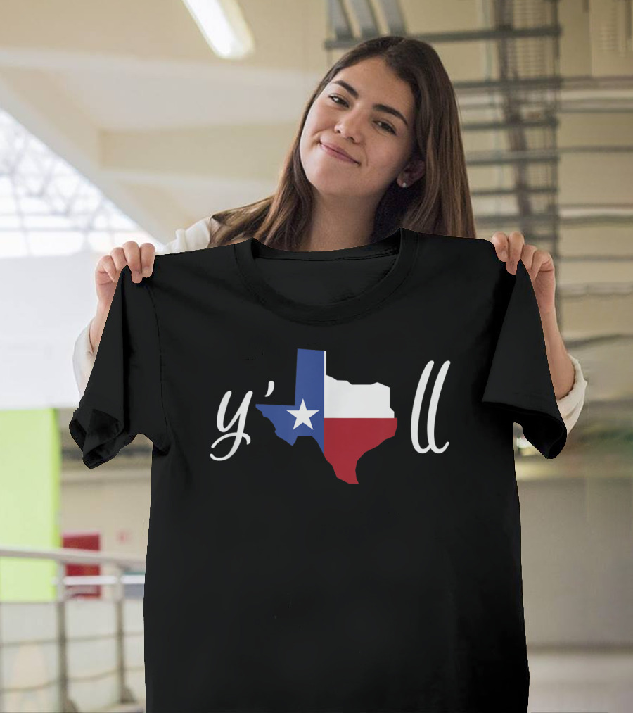 Y'all Texas Flag BBQ Lovers Slang T-Shirt