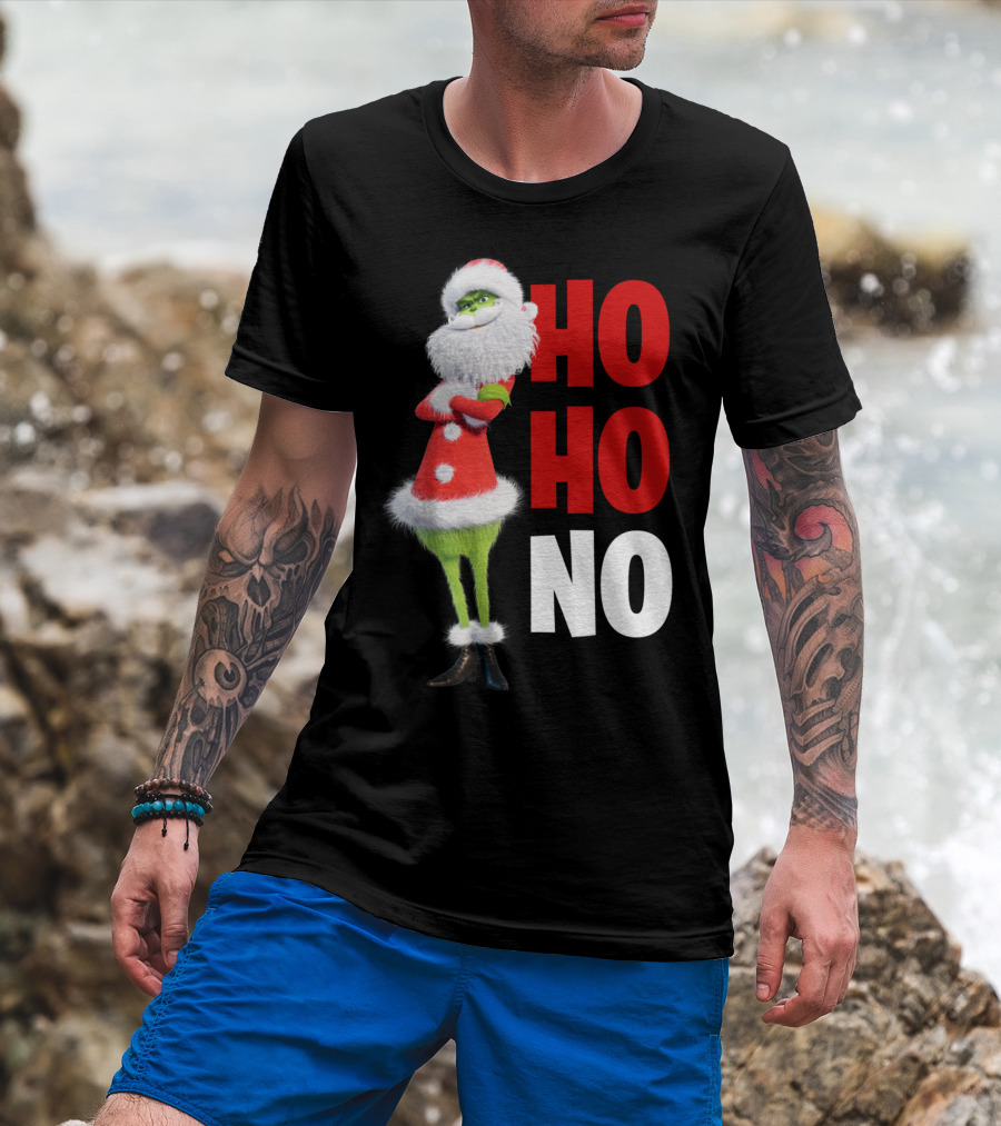 The Grinch Ho Ho No Christmas Santa Suit T-Shirt