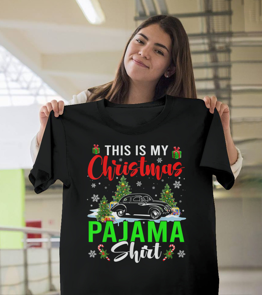 This Is My Christmas Pajama Shirt Classic Car Driver T-Shirt