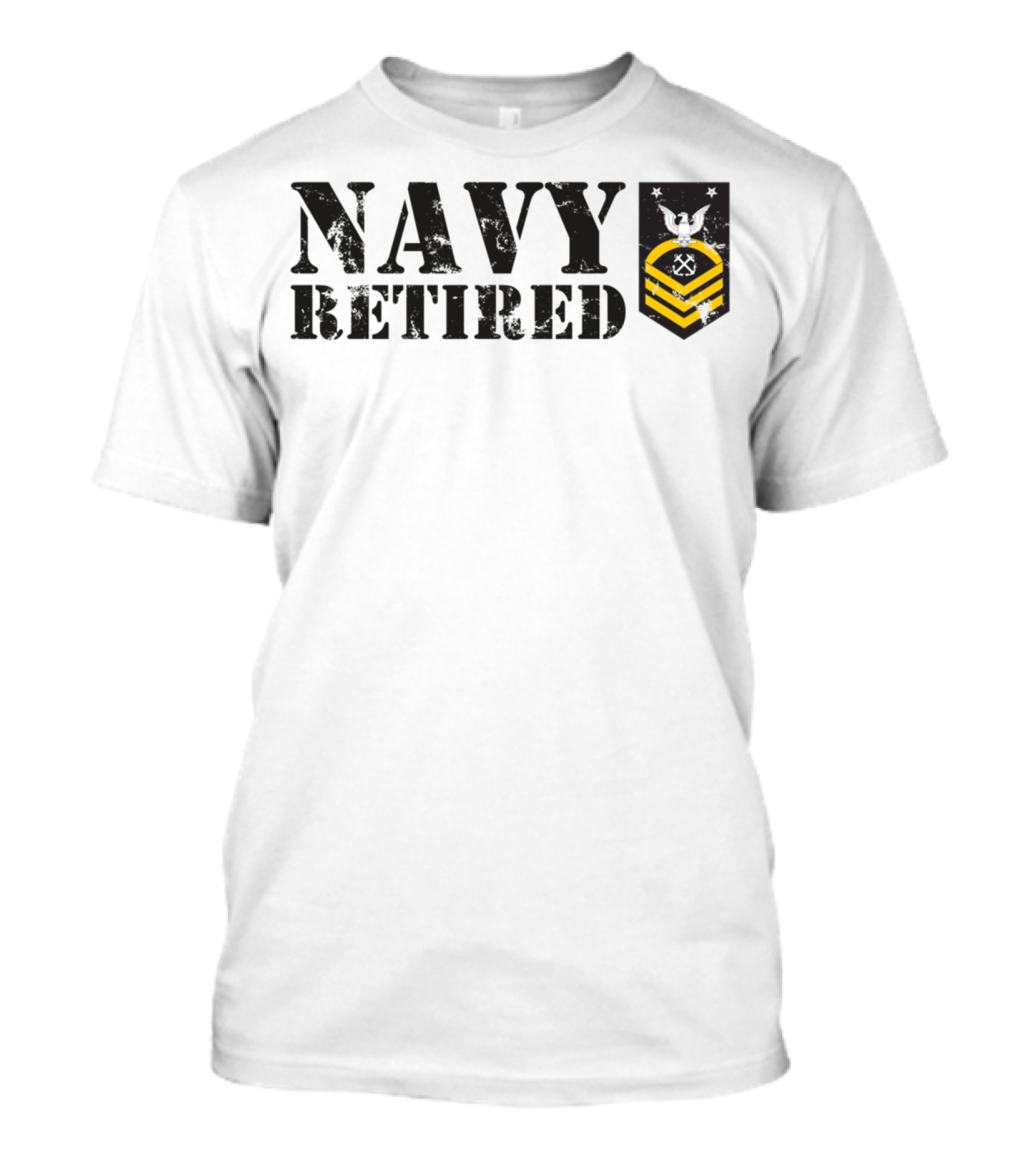 Navy Retired Usn Master Chief Petty Officer Mcpo Insignia T-Shirt
