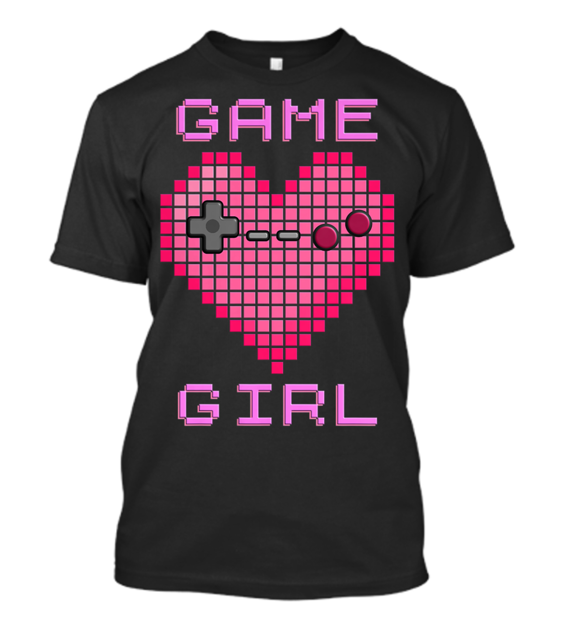 Game Girl Pixel Heart T-Shirt