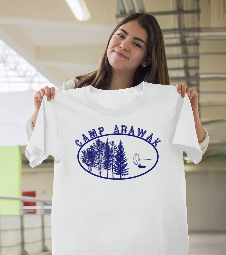Camp Arawak Forest And Sailboat Vintage T-Shirt