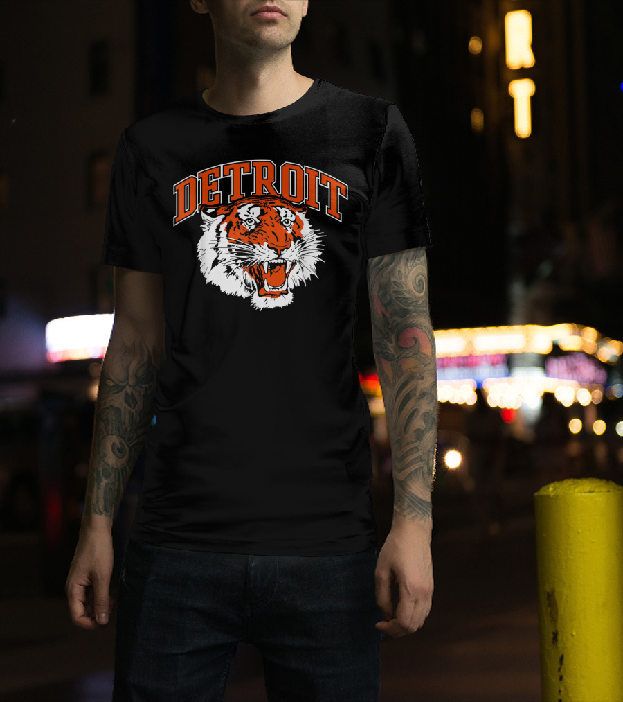 Detroit Bengal Tiger Vintage Baseball Michigan T-Shirt