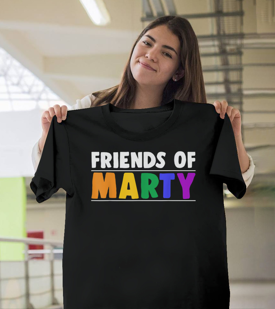 Friends Of Marty Rainbow Color T-Shirt