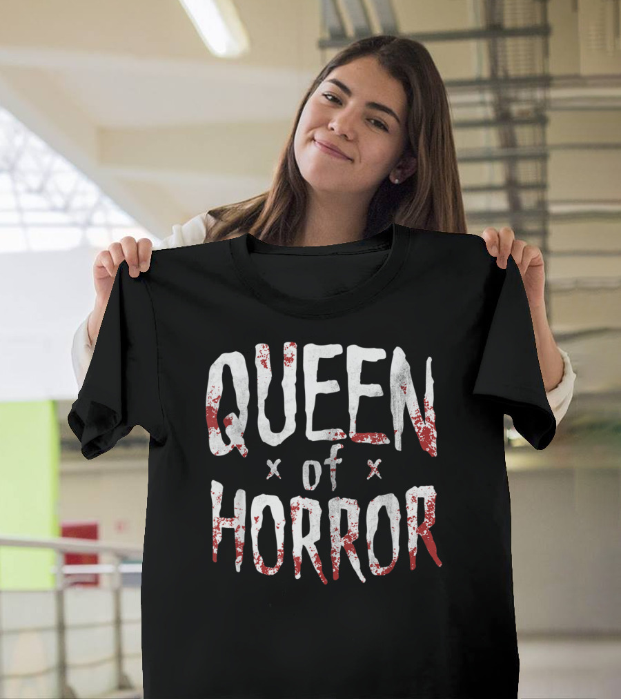 Queen Of Horror Funny Halloween Movie Fan Horror T-Shirt