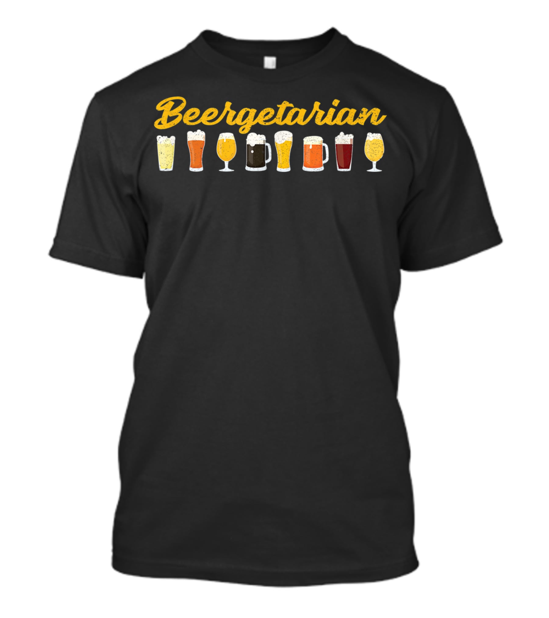 Beergetarian Beer Lover Funny Beer Brewing Beer Glasses T-Shirt