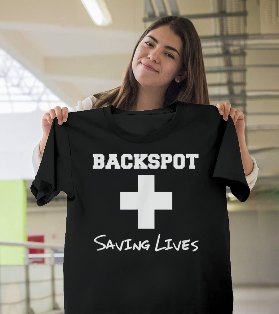 Backspot Plus Saving Lives Cheerleader T-Shirt