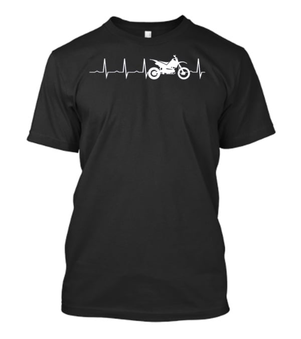 Heartbeat Dirt Bike Passion Adventure Pulse T-Shirt