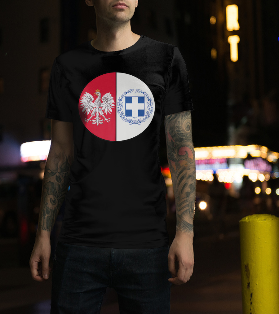 Poland White Eagle Greece National Emblems T-Shirt
