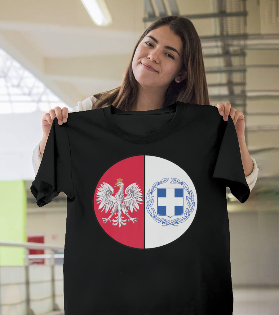 Poland White Eagle Greece National Emblems T-Shirt