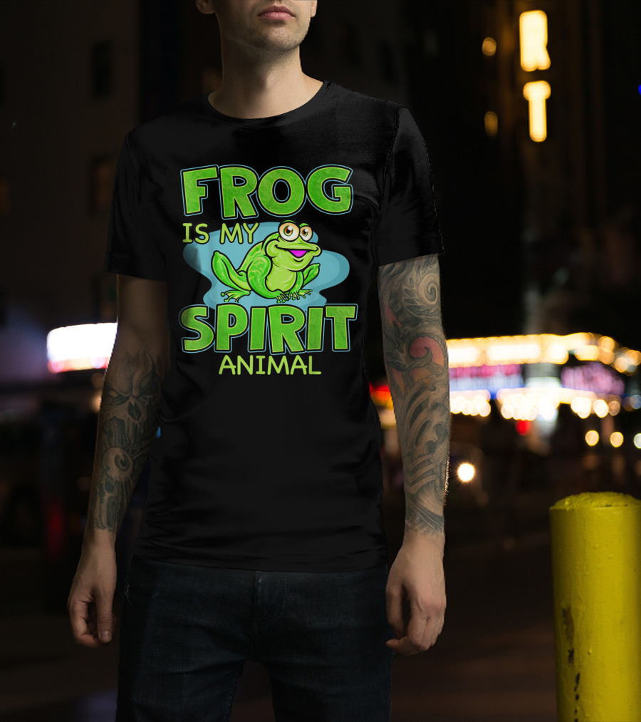 Frog Is My Spirit Animal Amphibian Lover T-Shirt