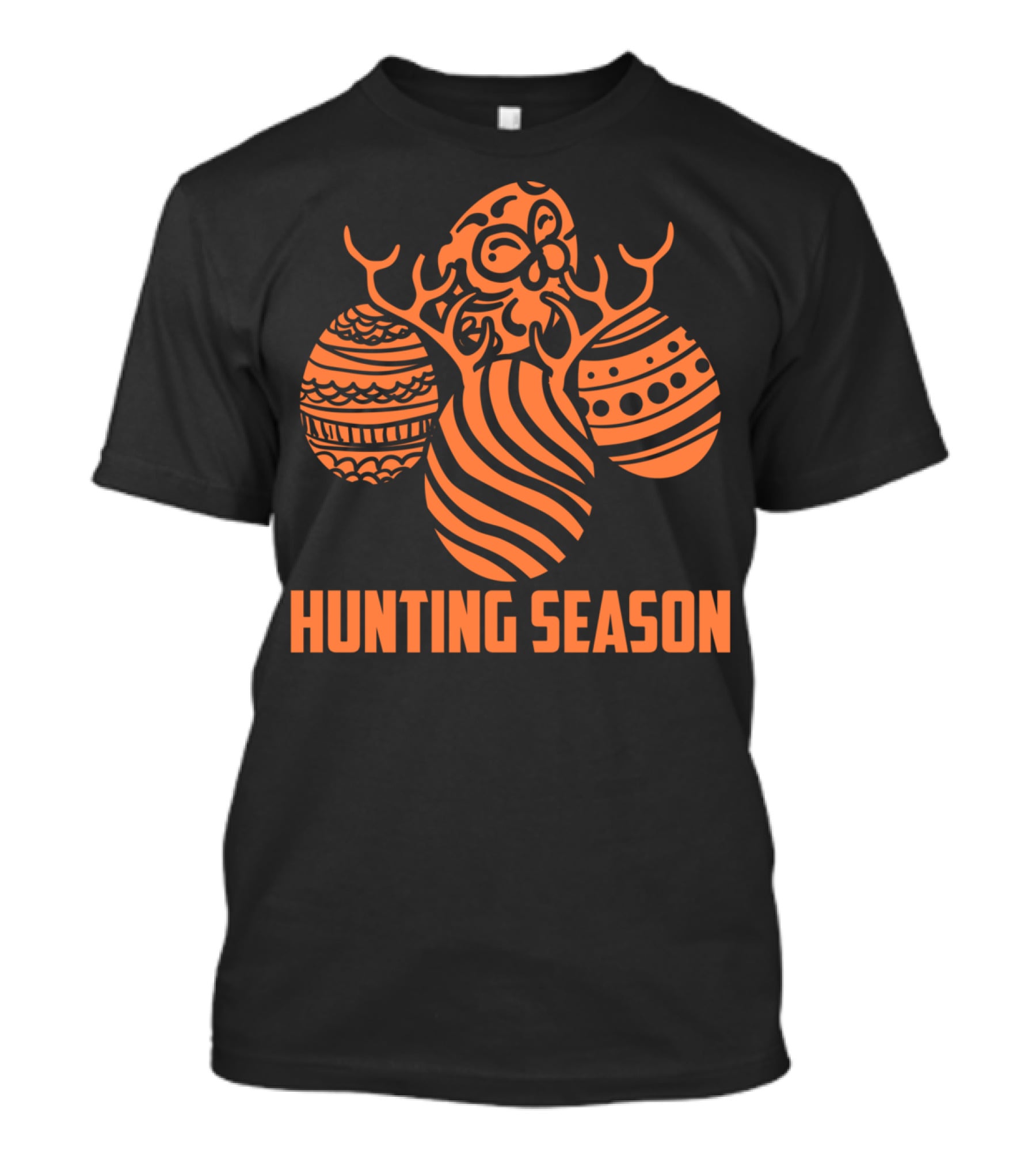 Hunting Season Funny Easter Egg Antlers T-Shirt