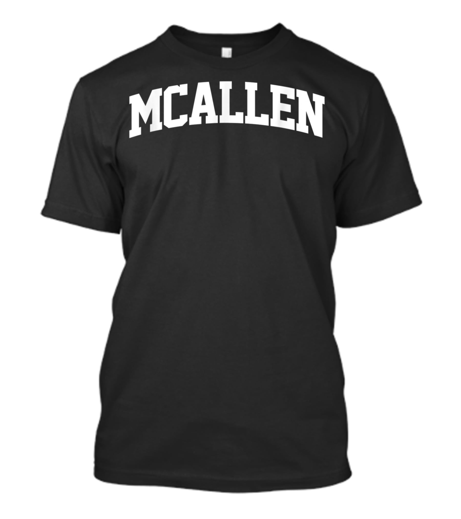 Mcallen Vintage Sports Team Arch Text T-Shirt