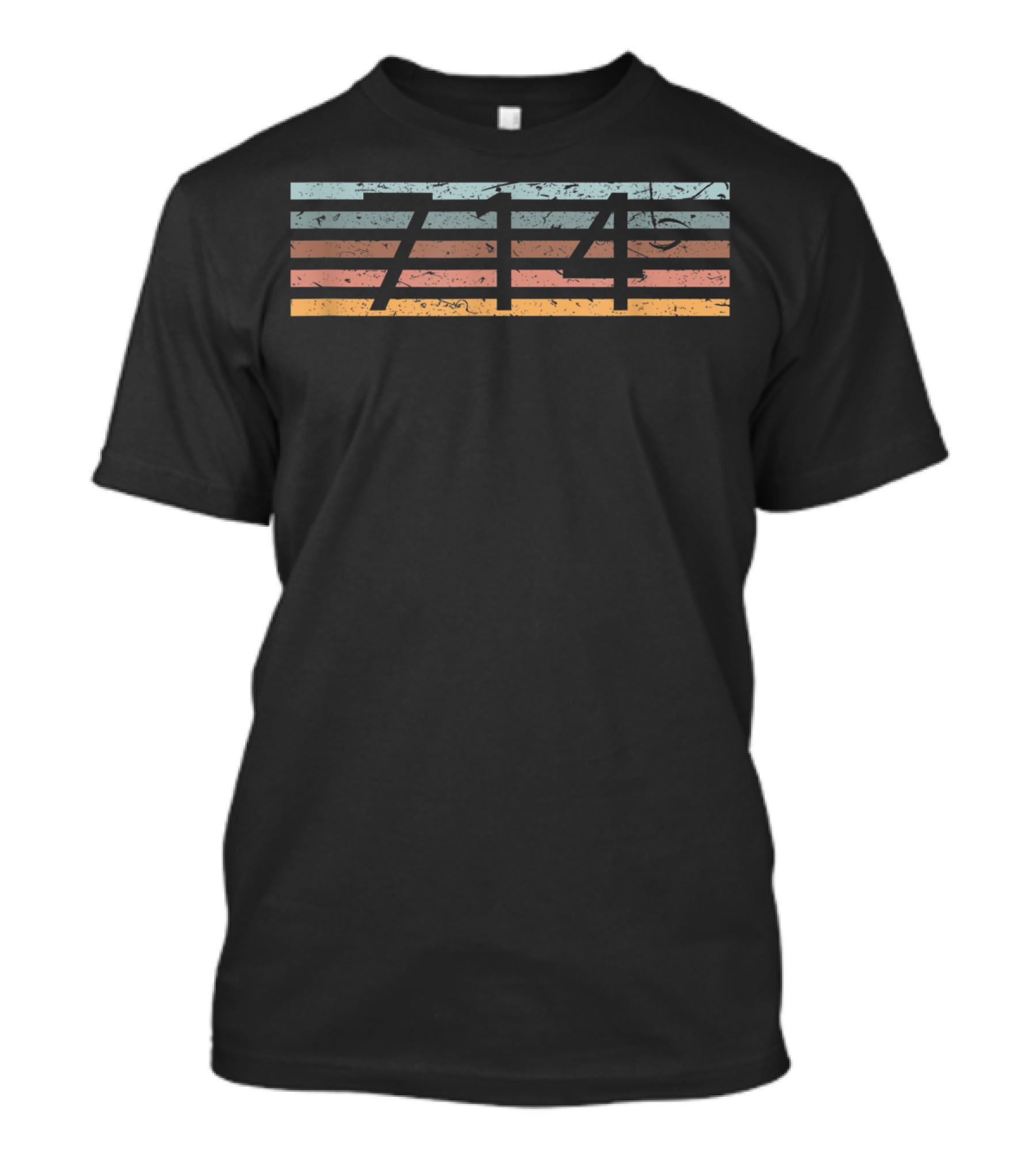 Retro 714 Area Code Striped Vintage Santa Ana T-Shirt