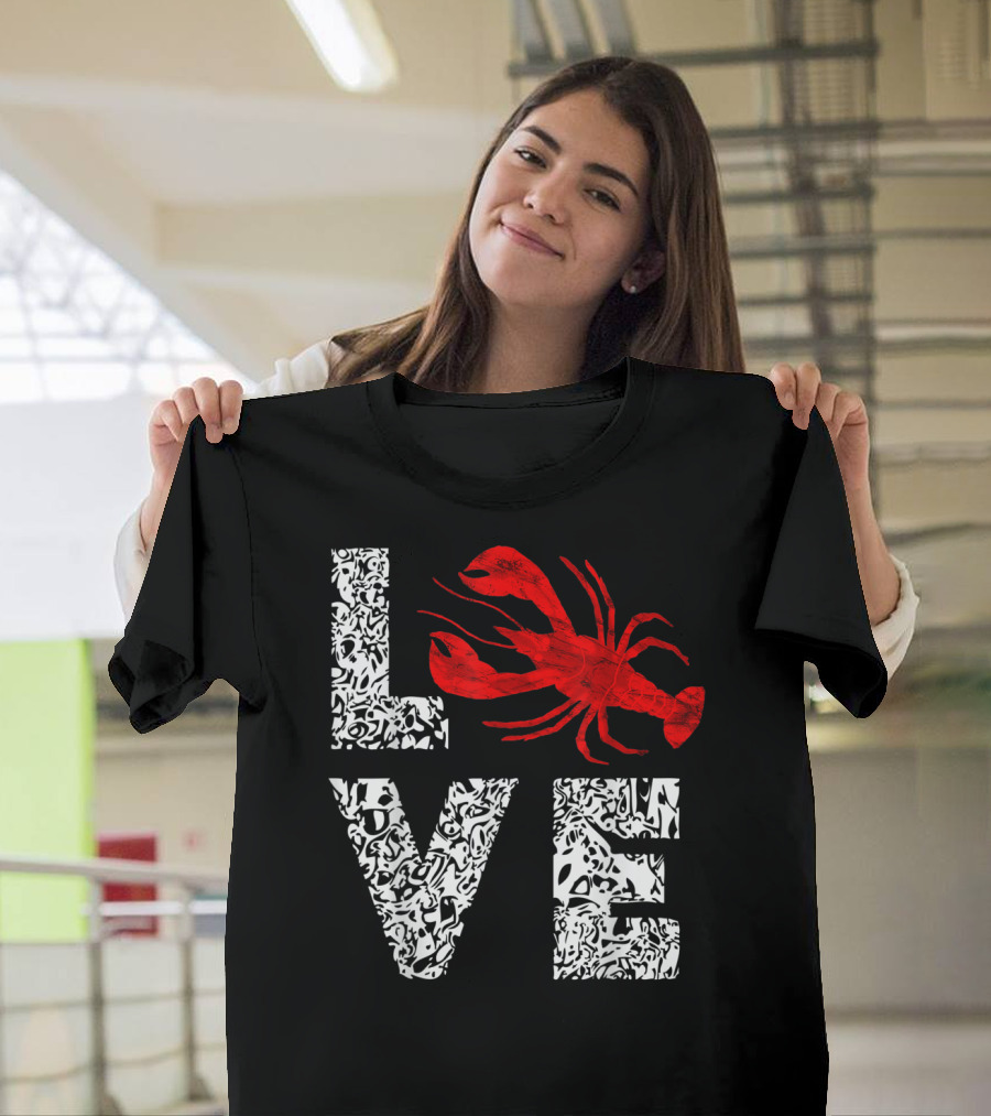 Love Crawfish Cajun River Crayfish Crab Boils Ditch T-Shirt