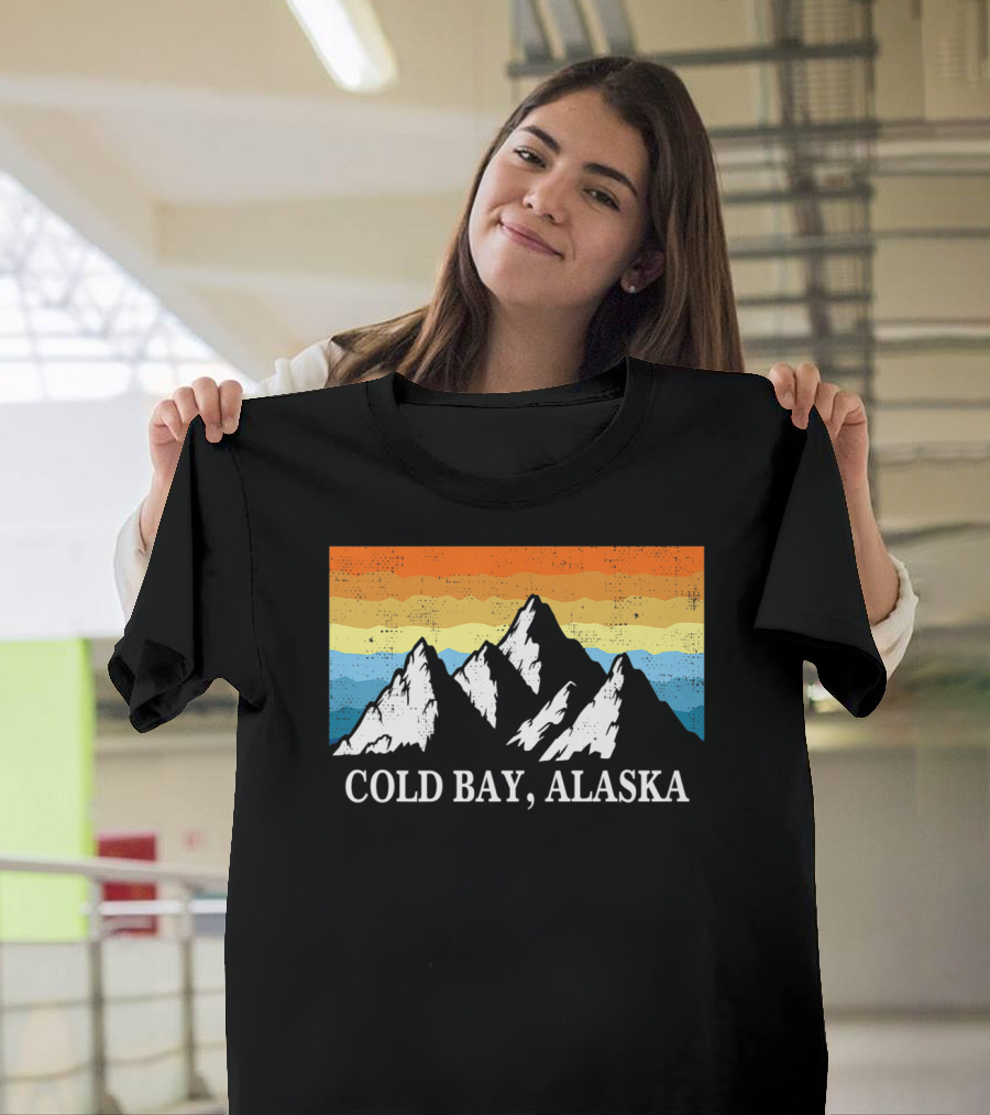 Cold Bay Alaska Retro Mountain Hiking Adventure T-Shirt