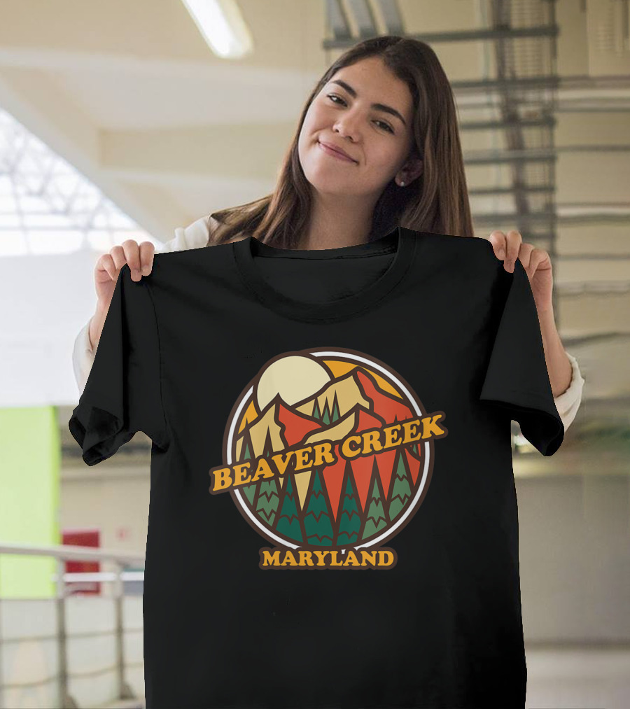 Beaver Creek Maryland Mountain Vintage Retro T-Shirt