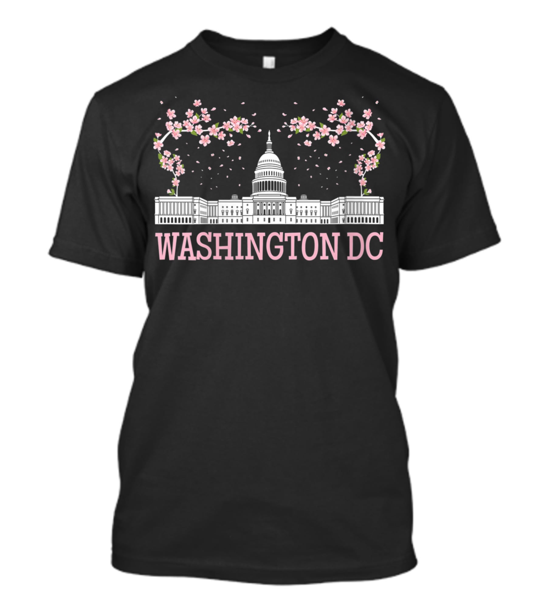 Washington DC Capitol Cherry Blossom Scenic T-Shirt