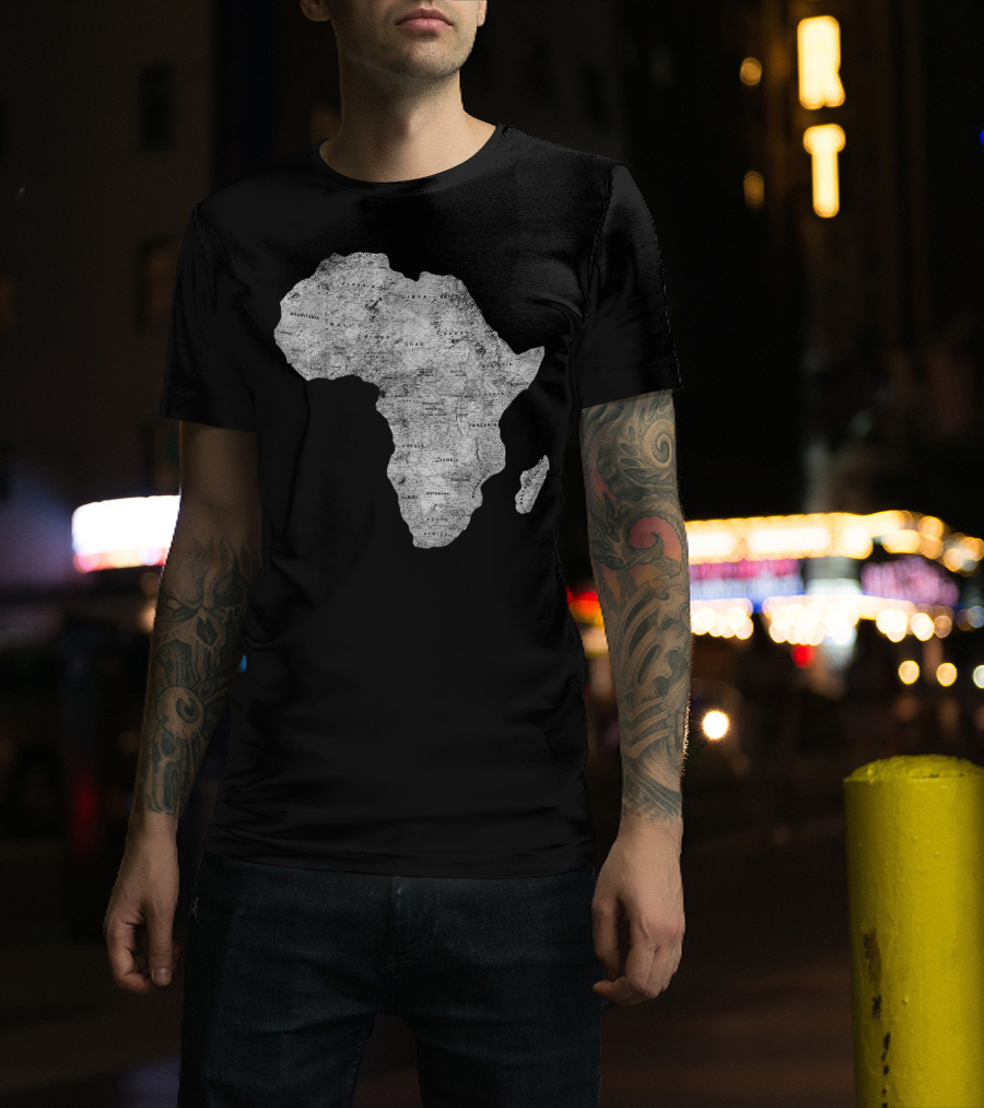 Africa Map African Black Pride Continent Nations T-Shirt