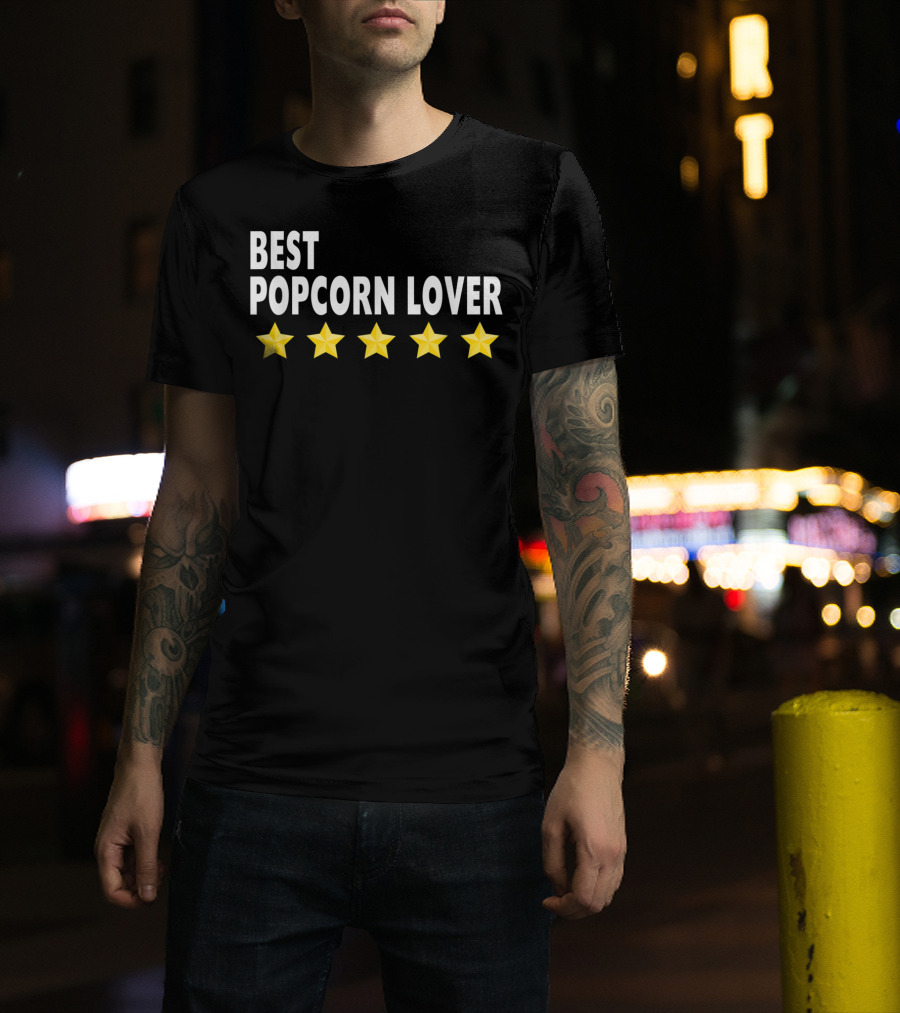 Best Popcorn Lover Five Star Men Kids T-Shirt