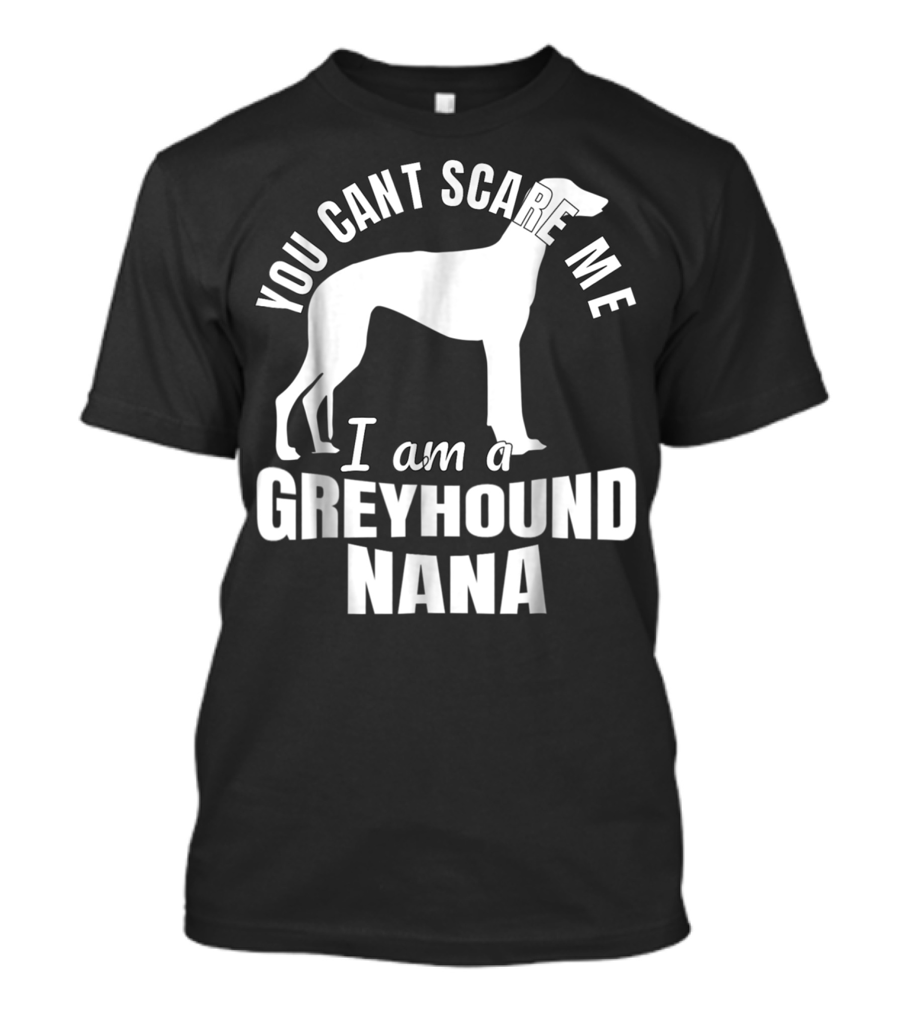 You Can't Scare ME I Am A Greyhound Nana Dog Lover Funny Admirer T-Shirt