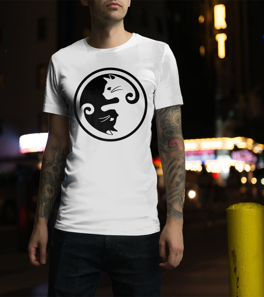 Cat Yin Yang T-Shirt