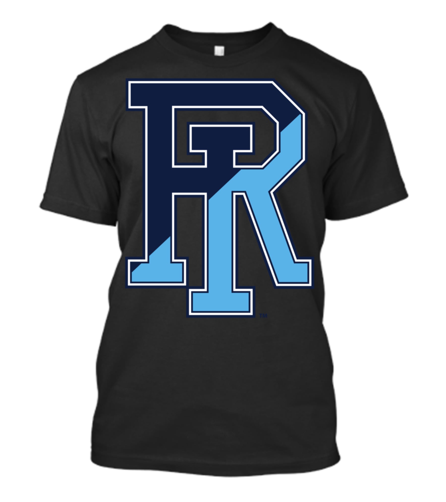 Rhode Island Rams Women's College NCAA Blue And Navy Logo PPRHI01 T-Shirt