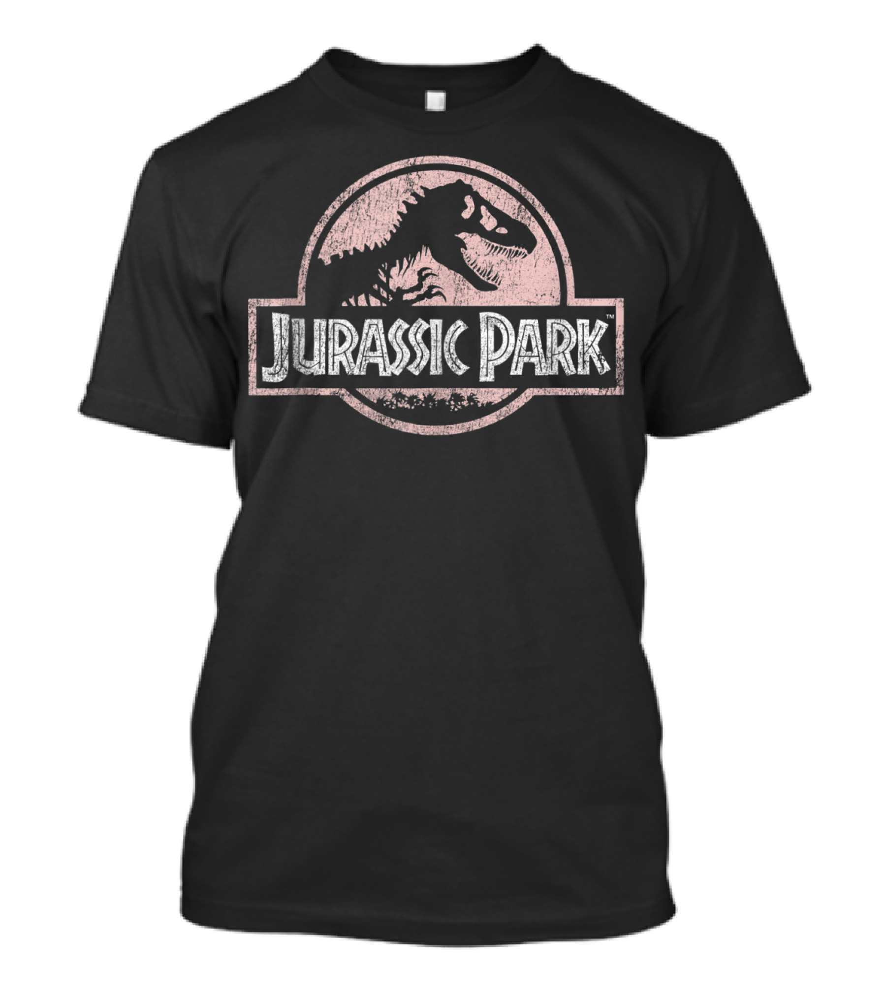 Jurassic Park Classic Peach Logo Dinosaur T-Shirt