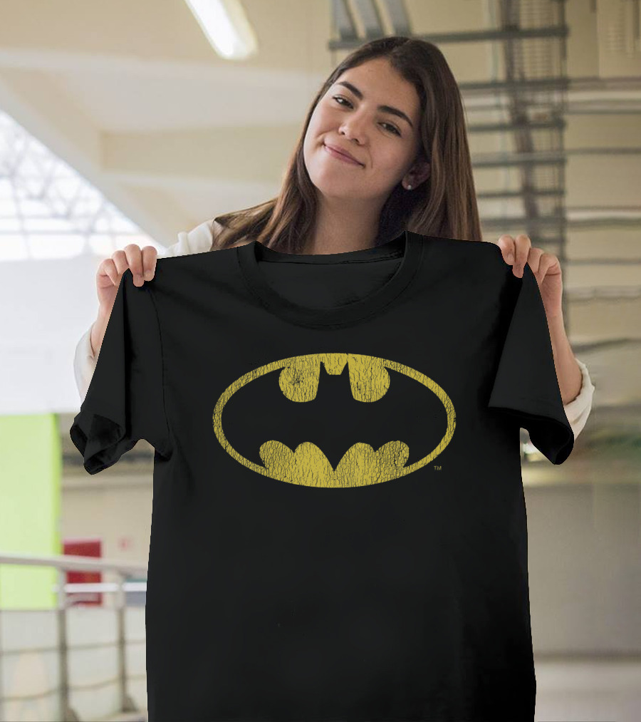 Kids DC Comics Batman Yellow Bat T-Shirt