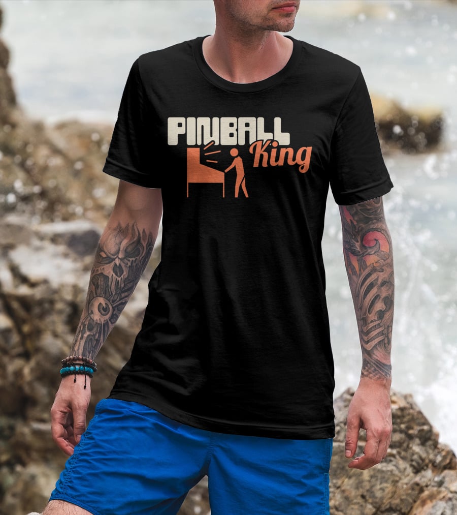 Pinball King Funny Pinball Machine Collecting T-Shirt