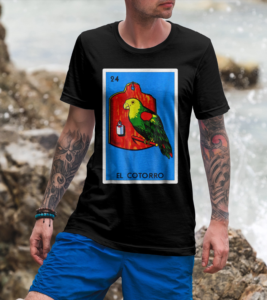 Loteria El Cotorro 24 Classic Version Parrot Card Game T-Shirt
