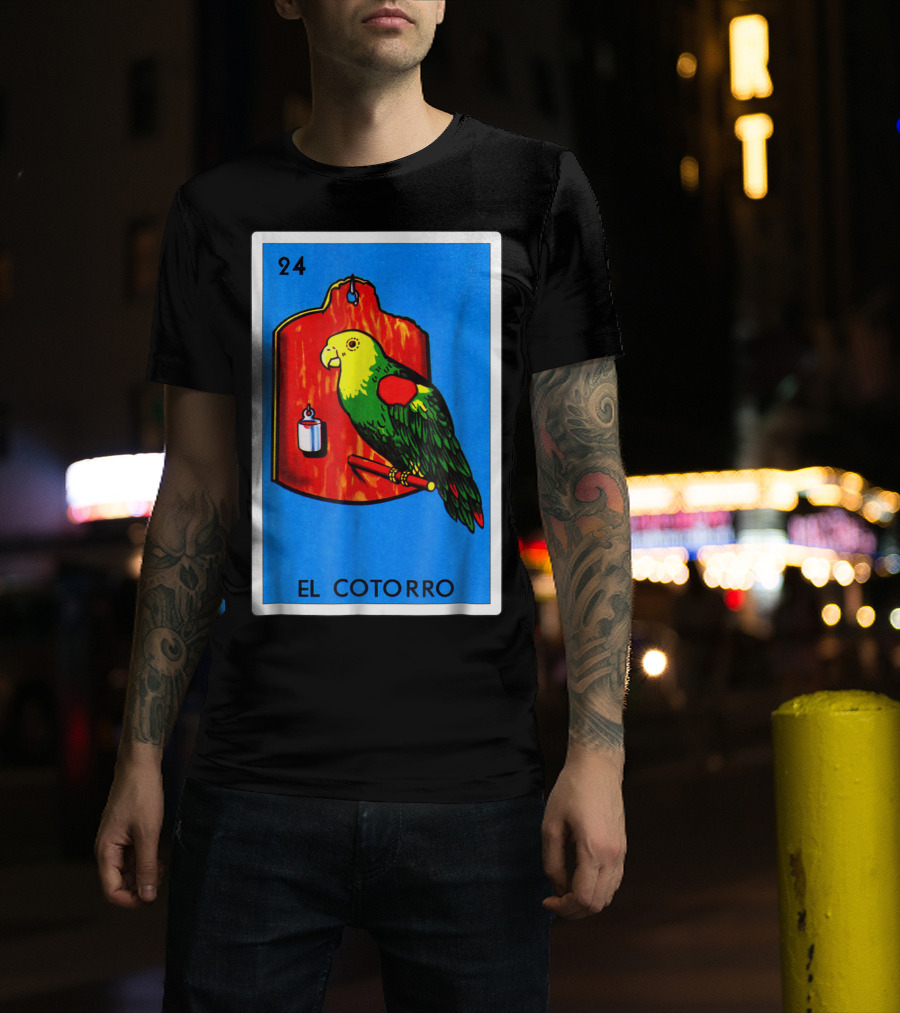 Loteria El Cotorro 24 Classic Version Parrot Card Game T-Shirt